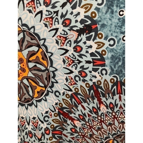 DB Moon Women's Multicolor Short Sleeve Stretch Knit Dress Size Medium - Picture 4 of 4